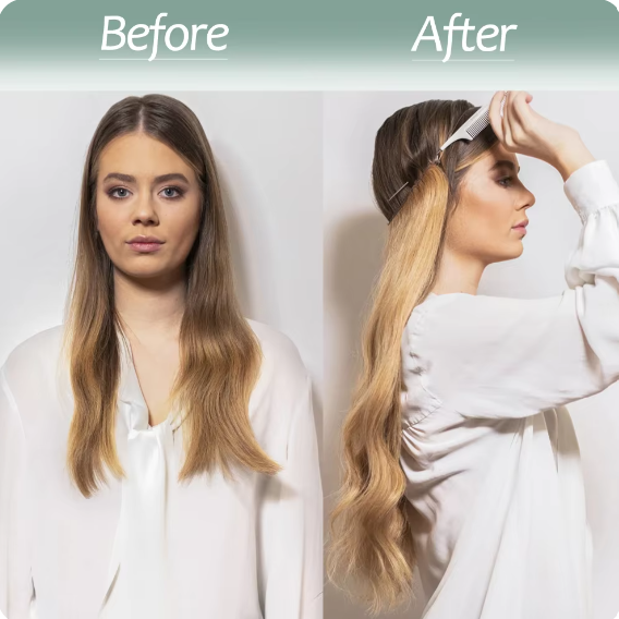 Luxueuze Halo Haarverlengingen