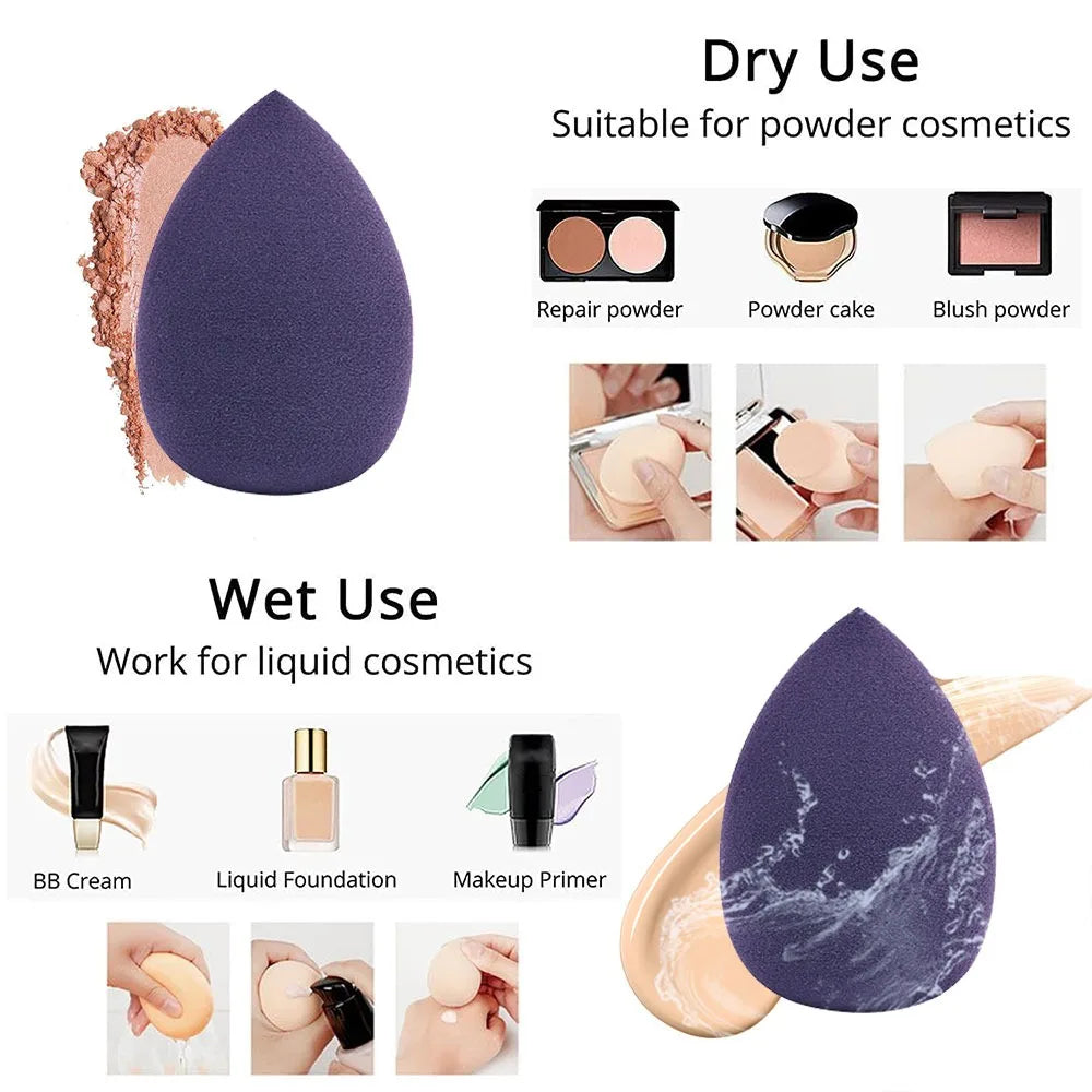 12 stuks make-up spons blender beauty ei, zachte cosmetische puff, foundation sponsen, poeder puff, make-up accessoires voor vrouwen, schoonheidsgereedschap
