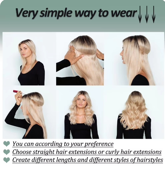 Luxueuze Halo Haarverlengingen