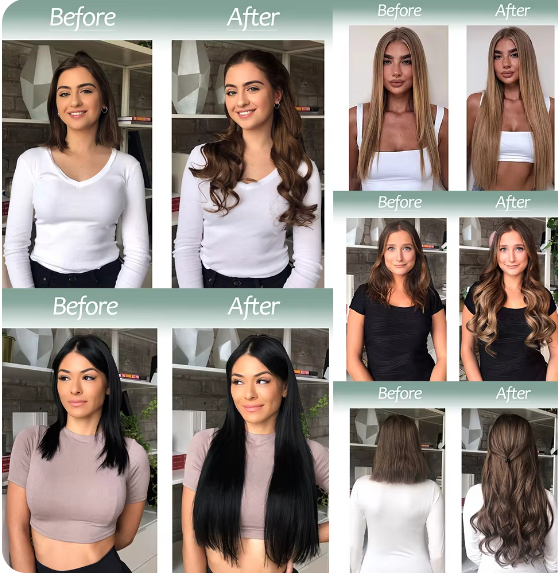 Luxueuze Halo Haarverlengingen