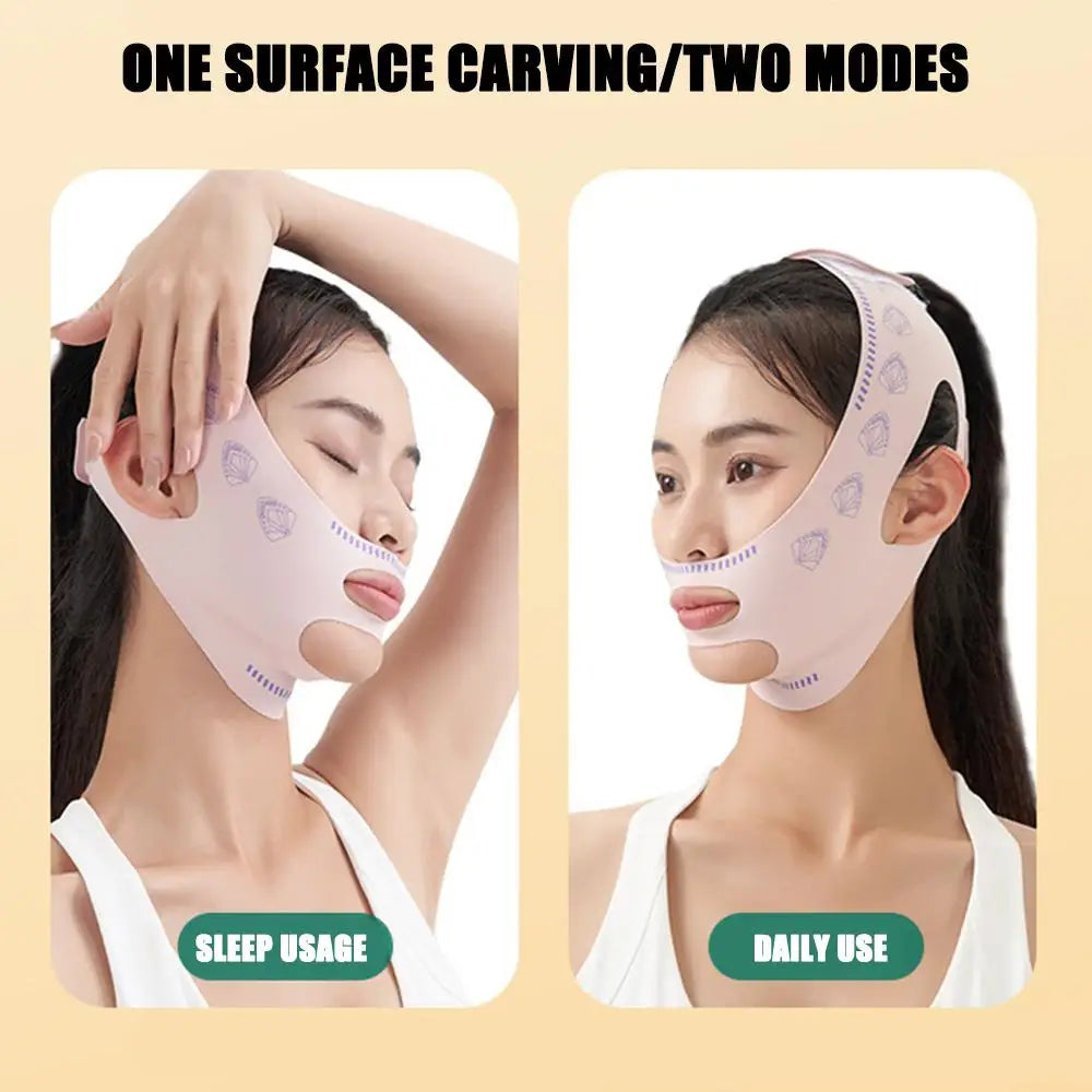 Kin- en Wangverkleiningsbandage, V-vormer, V-lijn Liftend Masker, Gezichtsliftend, Anti-rimpel Band, Slaapmasker, Schoonheid en Gezondheid