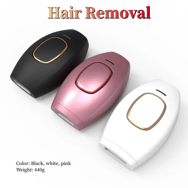 Haarverwijderaar voor lichaam en bikini, elektrische laser-epilator met pulsen, permanente laser-epilator, pijnloos voor vrouwen, thuisgebruik.