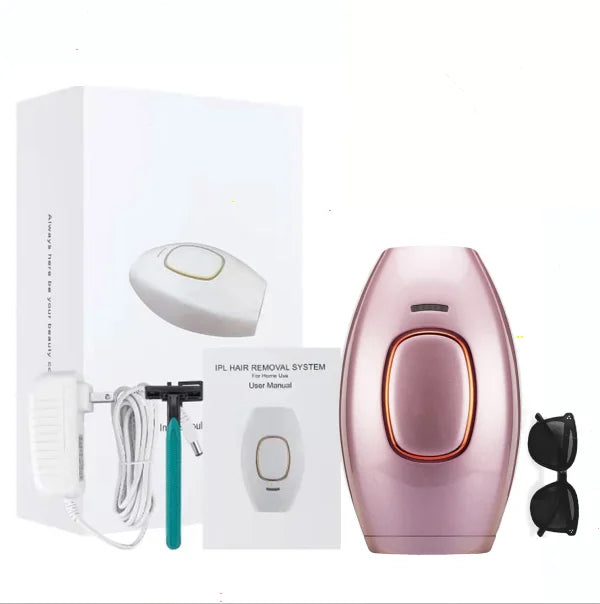 Haarverwijderaar voor lichaam en bikini, elektrische laser-epilator met pulsen, permanente laser-epilator, pijnloos voor vrouwen, thuisgebruik.