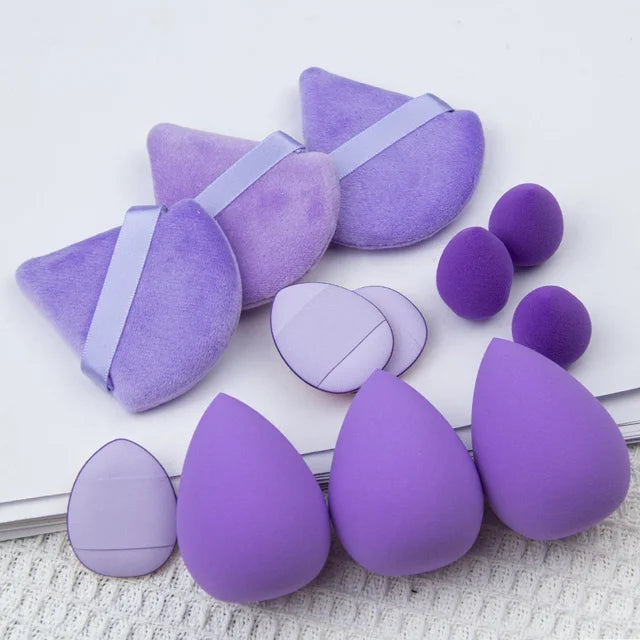 12 stuks make-up spons blender beauty ei, zachte cosmetische puff, foundation sponsen, poeder puff, make-up accessoires voor vrouwen, schoonheidsgereedschap