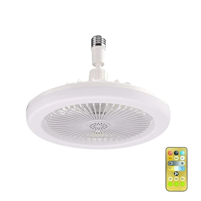LED Plafondventilator met Verlichting en Afstandsbediening E27 LED Lamp Universele AC85V-265V Plafondlamp 2 in 1 Creatieve Verlichtingsventilator