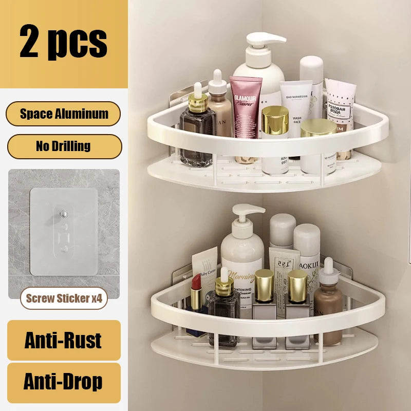 AluMagic No-Drill Bathroom Organizer