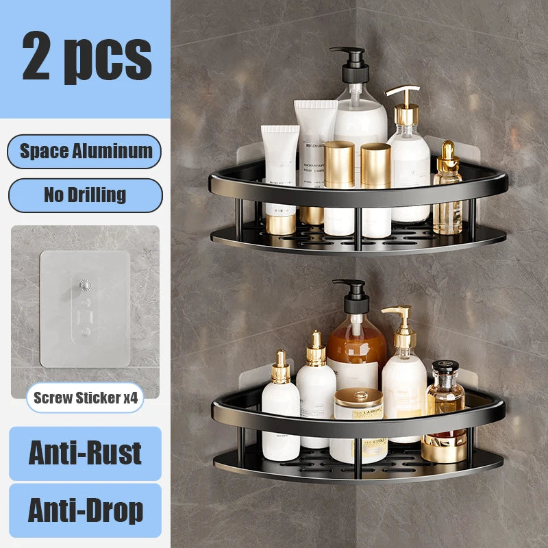 AluMagic No-Drill Bathroom Organizer