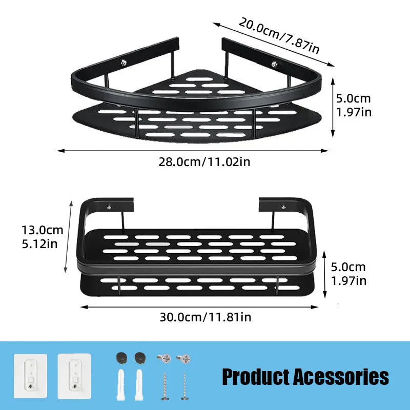 AluMagic No-Drill Bathroom Organizer