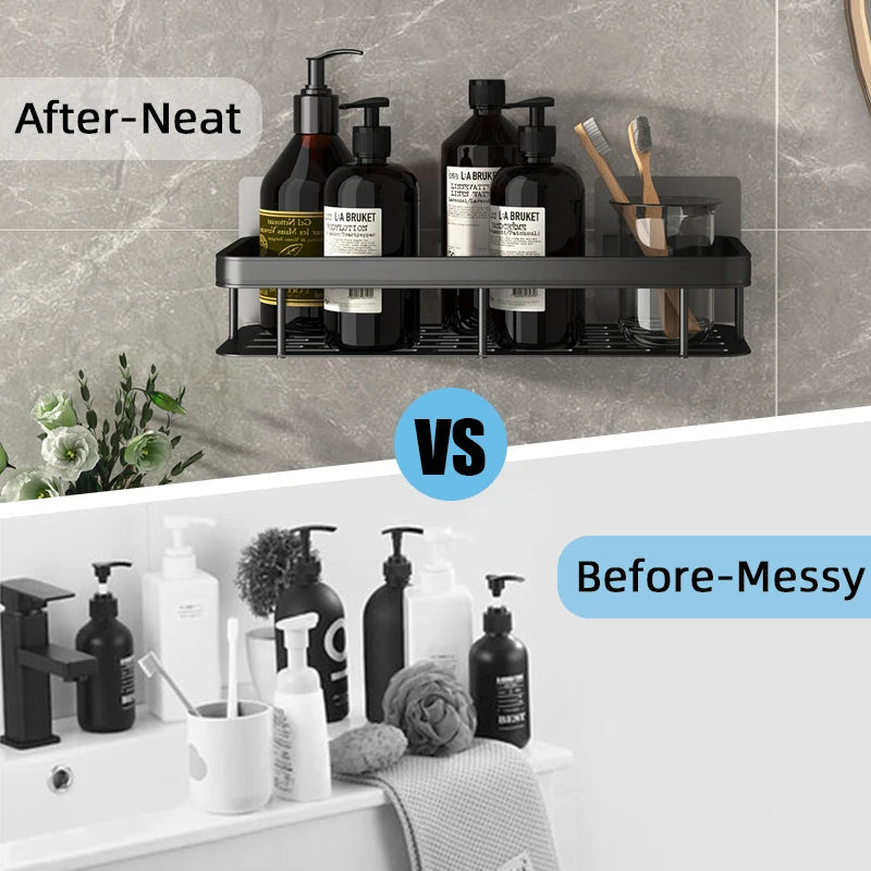 AluMagic No-Drill Bathroom Organizer