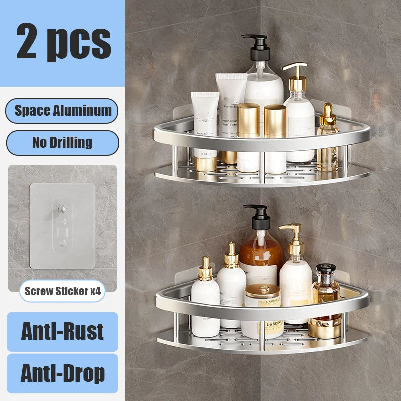 AluMagic No-Drill Bathroom Organizer