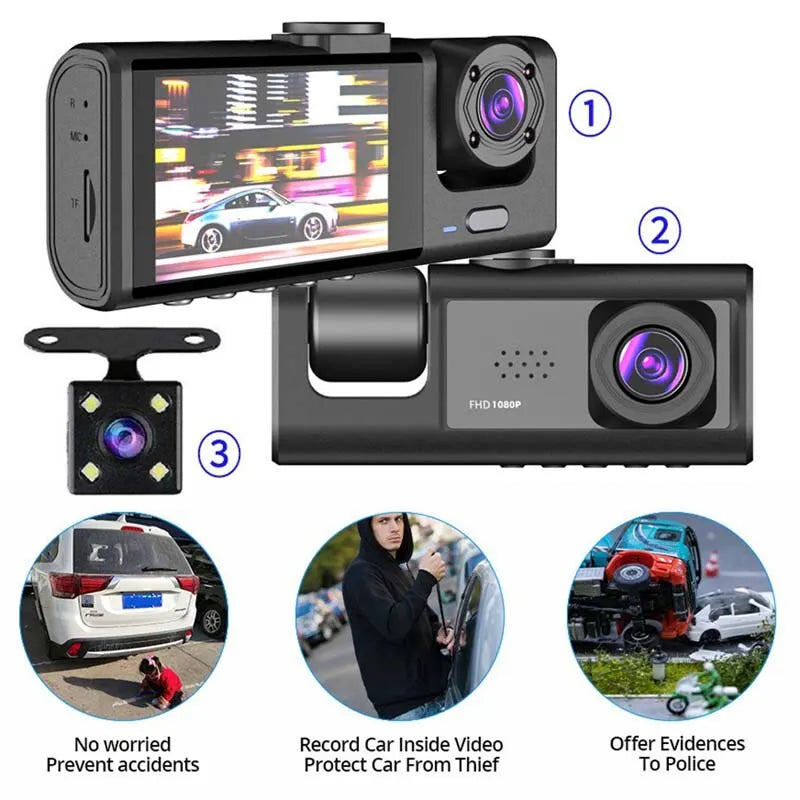Superheld Nachtvisie Dashcam 360°