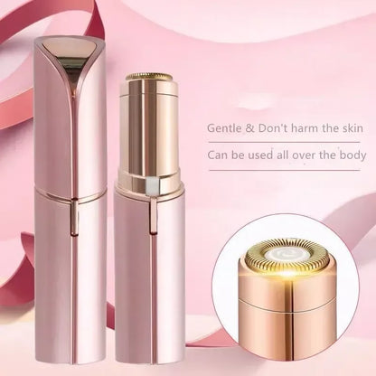 Nieuwe elektrische gezichtsontharing epilator in de vorm van een lipstick, pijnloos voor gevoelige gezichtsgebieden, bikinilijn, verwijdert wenkbrauwhaar 