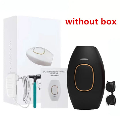 Haarverwijderaar voor lichaam en bikini, elektrische laser-epilator met pulsen, permanente laser-epilator, pijnloos voor vrouwen, thuisgebruik. 