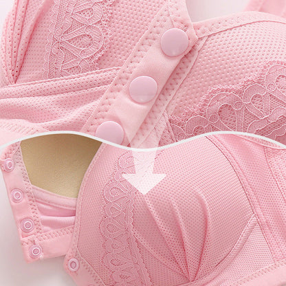 🎁Nieuw product 49% korting 💖Koop er 1 krijg er 1 gratis✨ Ademende katoenen bh met knoop aan de voorkant